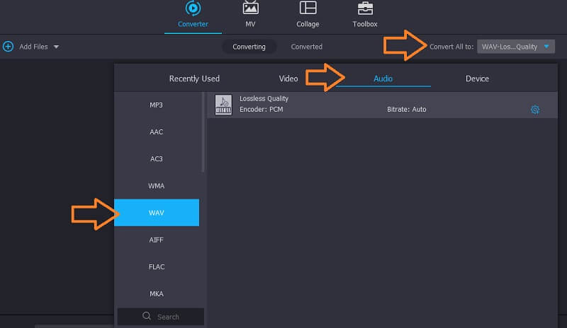 Vidmore VC Pilih Output M4R