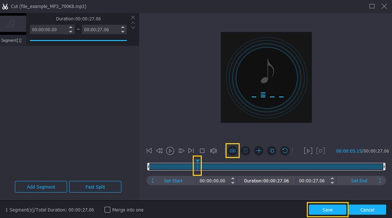 Vidmore VC Trim Audio File