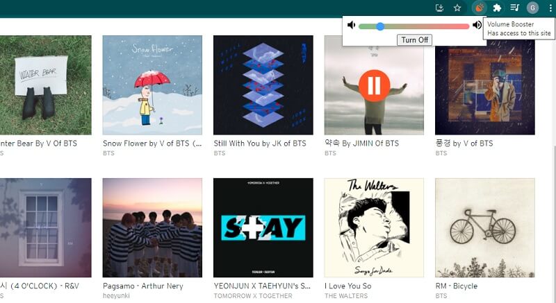 Volume Booster บน Chrome