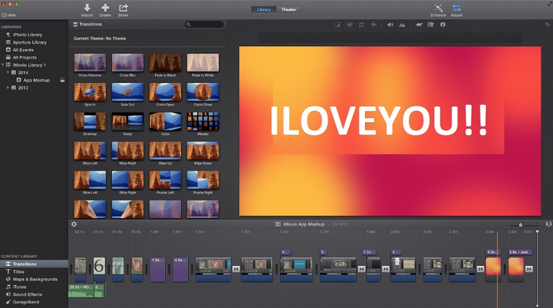 Agregar video de audio en iMovie