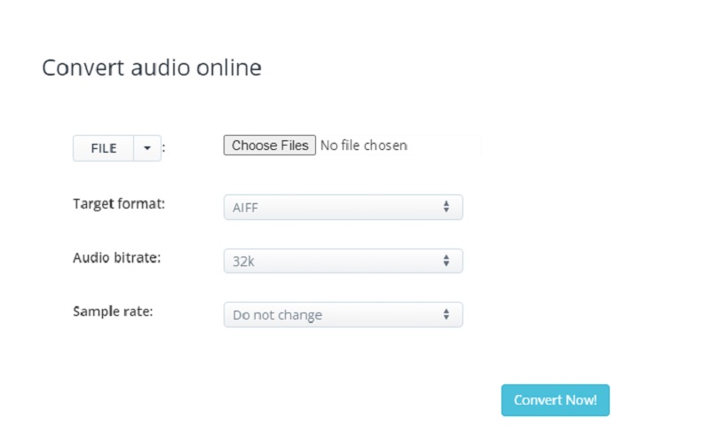 Compress AIFF Aconvert