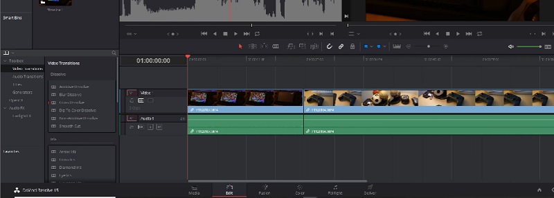 Davinci Resolve Modifica audio