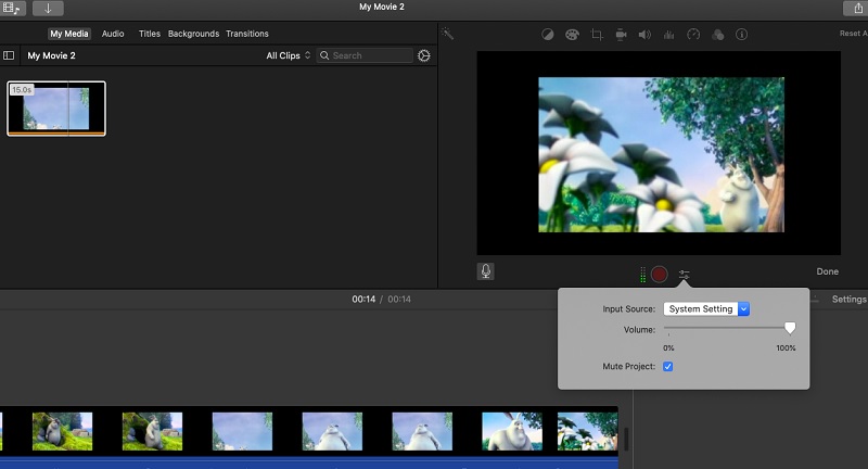 iMovie MAC Thêm lồng tiếng