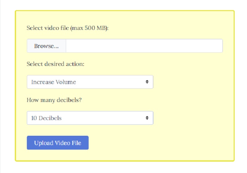 Tingkatkan Volume Videoutils