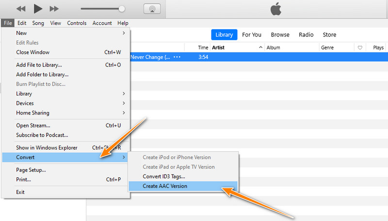 iTunes Konversikan Ke AAC