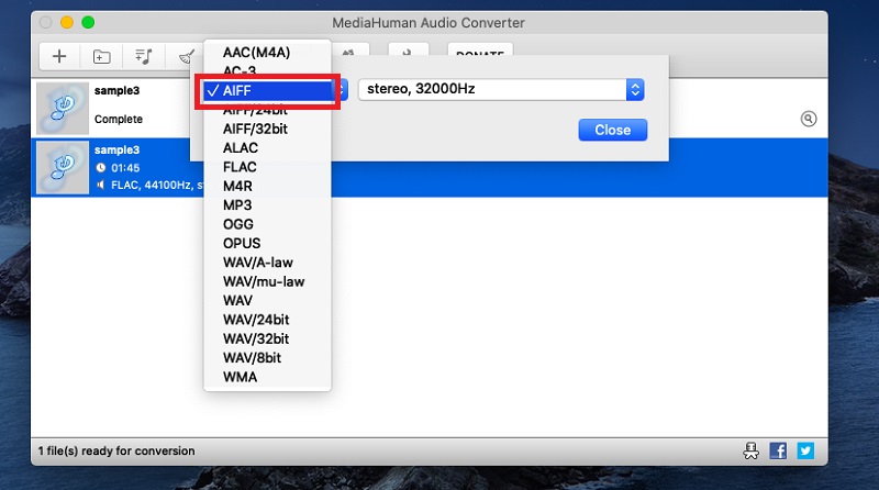 MediaHuman Pilih Format Output