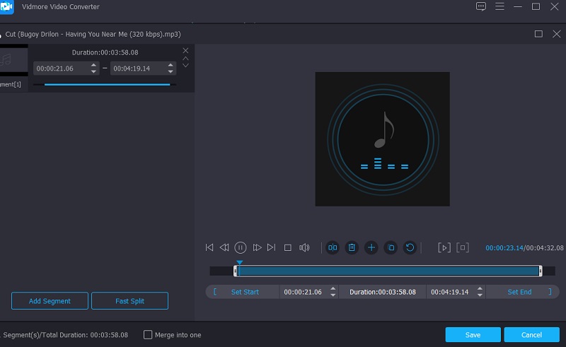 Prossiga para a seção de edição Vidmore