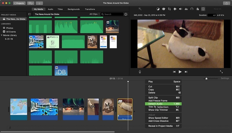 how to use imovie on mac with photos