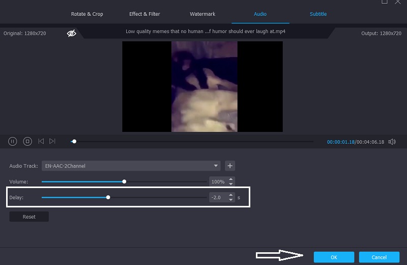 Synchronizuj audio wideo Vidmore