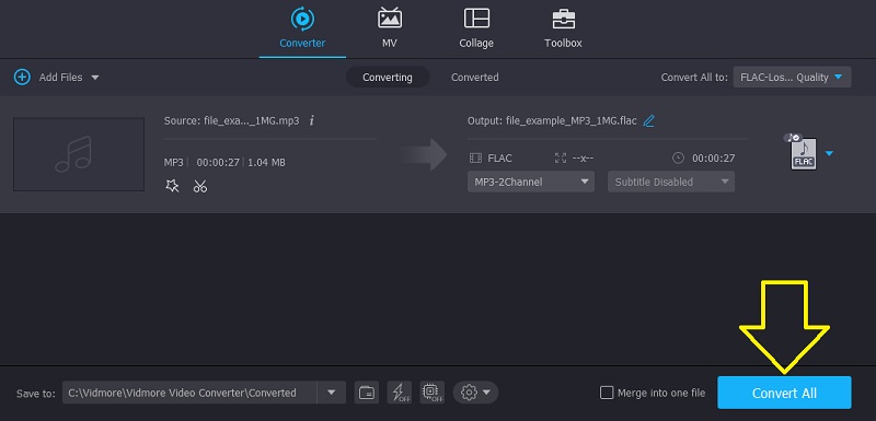 Vidmore Convert to MP3 FLAC