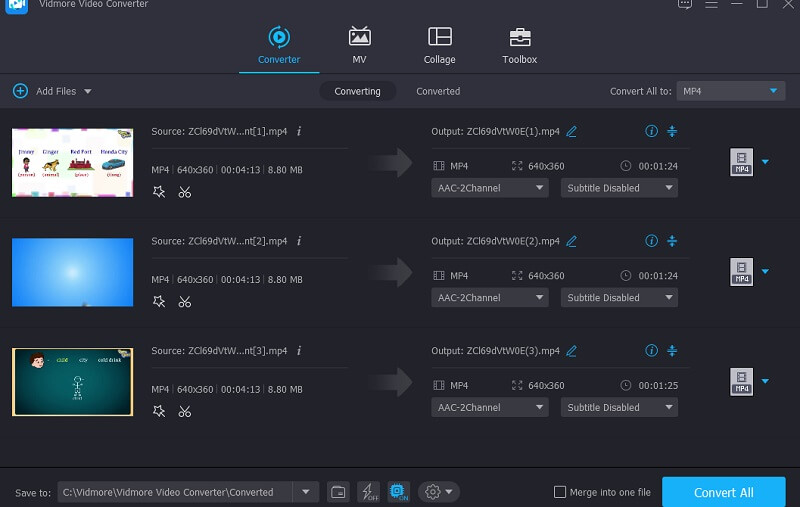 Converter Vídeo Dividido Vidmore