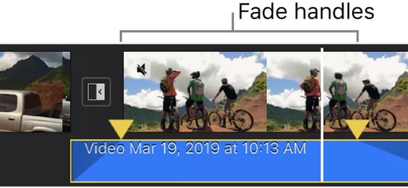 fade audio in imovie 10.1.4 mac