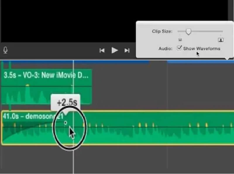 audio fade imovie