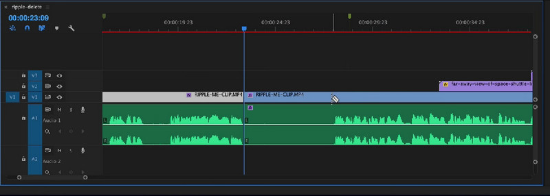 Premiere Pro 波纹删除