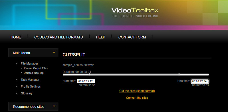 Videotoolbox Taglia WMV