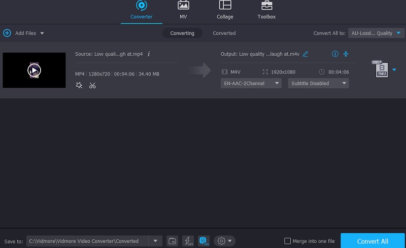 कनवर्ट करें M4V Vidmore