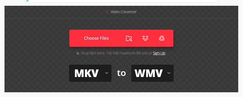 MKV'yi WMV Convertio'ya Dönüştür