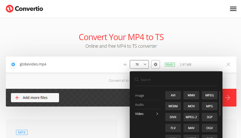 Convertio Convert Interface