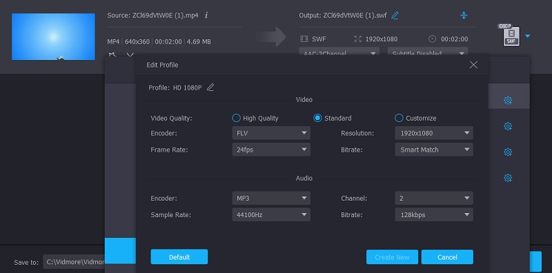 Redigera SWF-format Vidmore