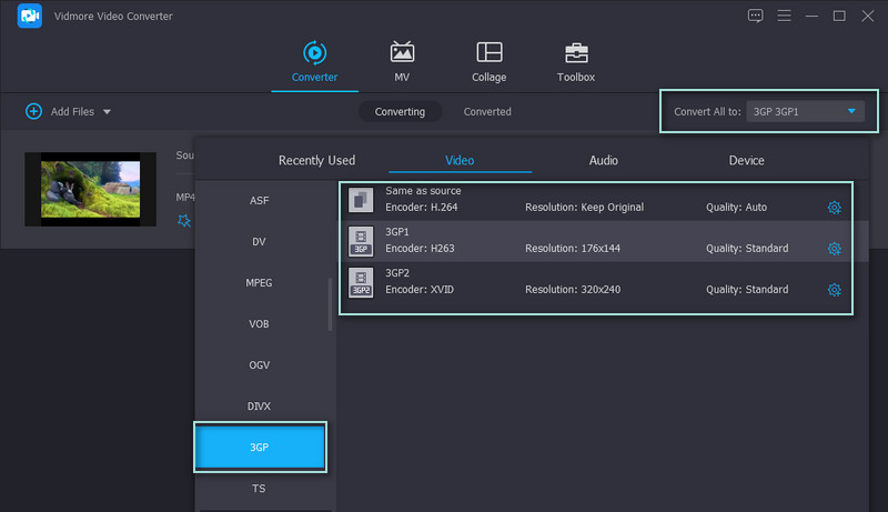 Indstil outputformater