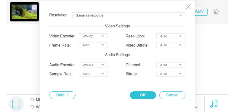 VFVCO Set Parameters