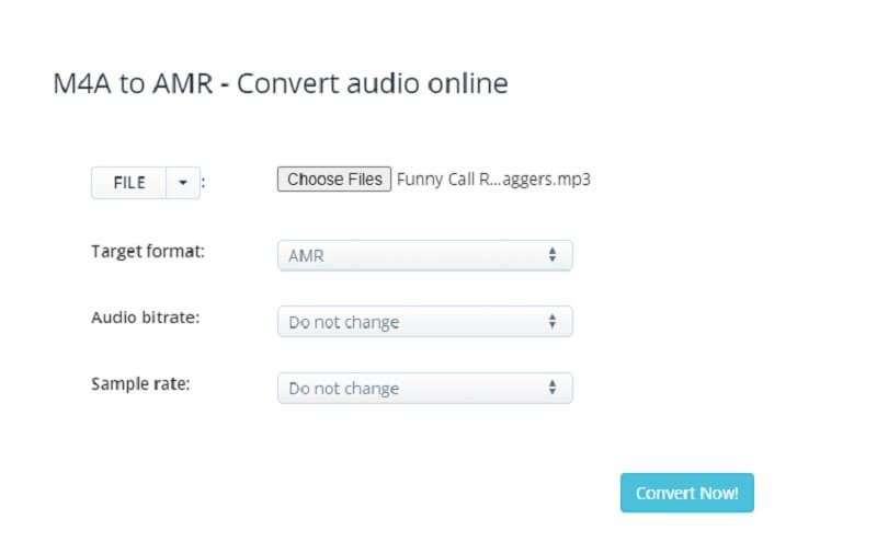 Convert M4A to AMR AConvert