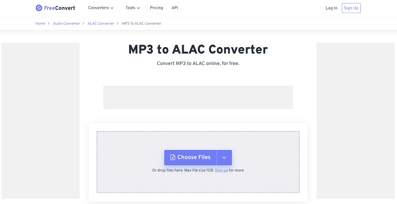 MP3를 ALAC로 FreeConvert