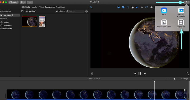 iMovie-exportoptie