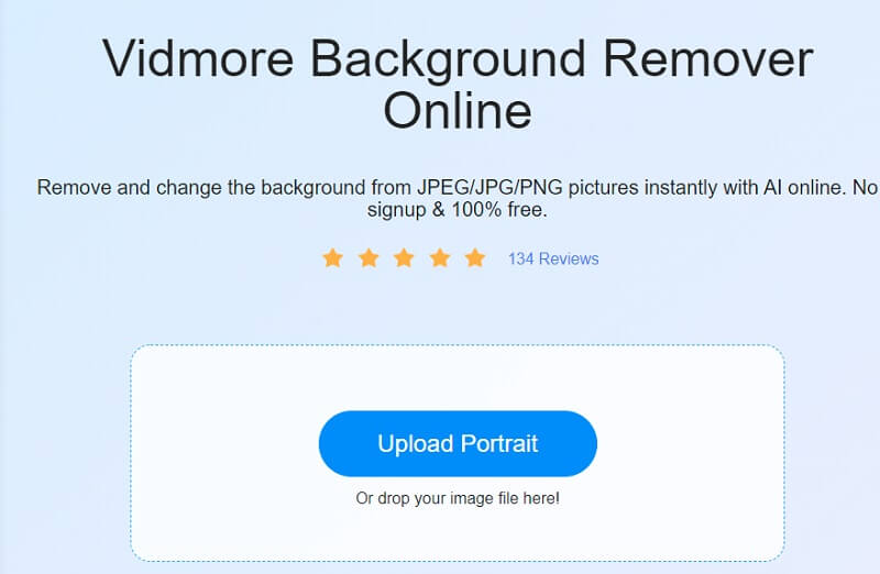 Avvia Vidmore Background Remover