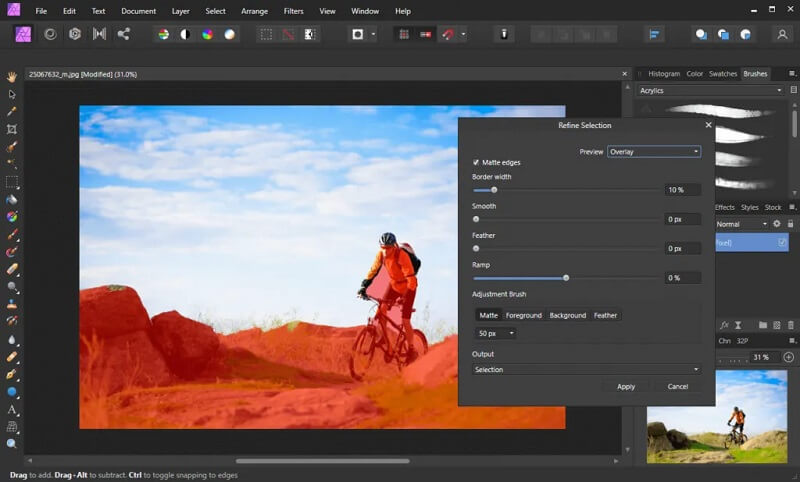 เรียนรู้วิธีที่ Affinity Photo ลบพื้นหลังใน 3 ขั้นตอนง่ายๆ