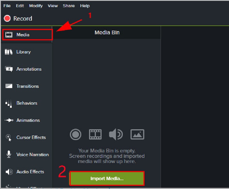 Video Camtasia toevoegen