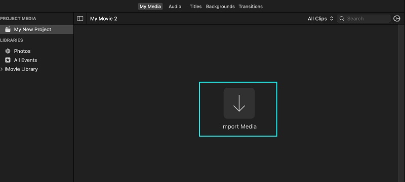 Añadir vídeo iMovie