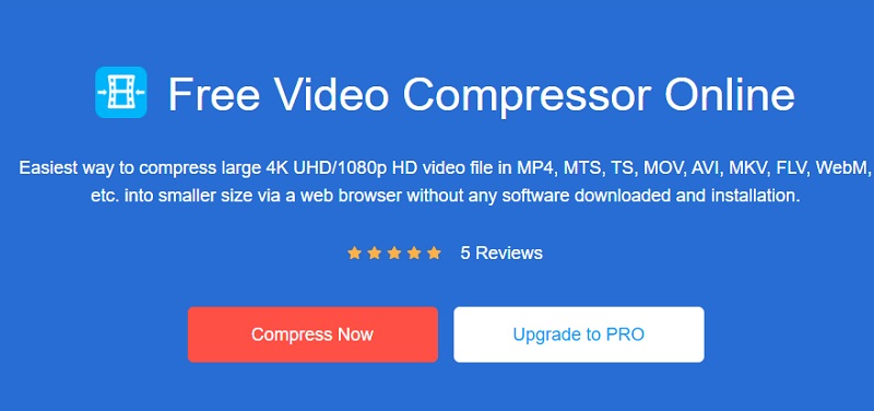 Κάντε κλικ στο Compress Vidmore Online