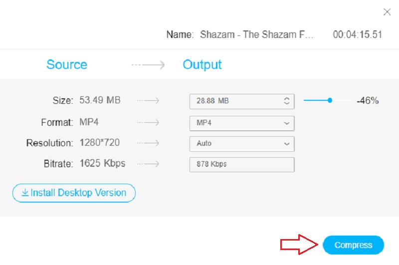 Compress Now Vidmore Online