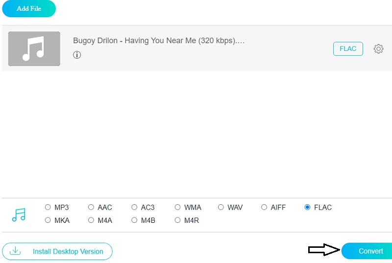 แปลง ALAC เป็น FLAC ออนไลน์ Vidmore