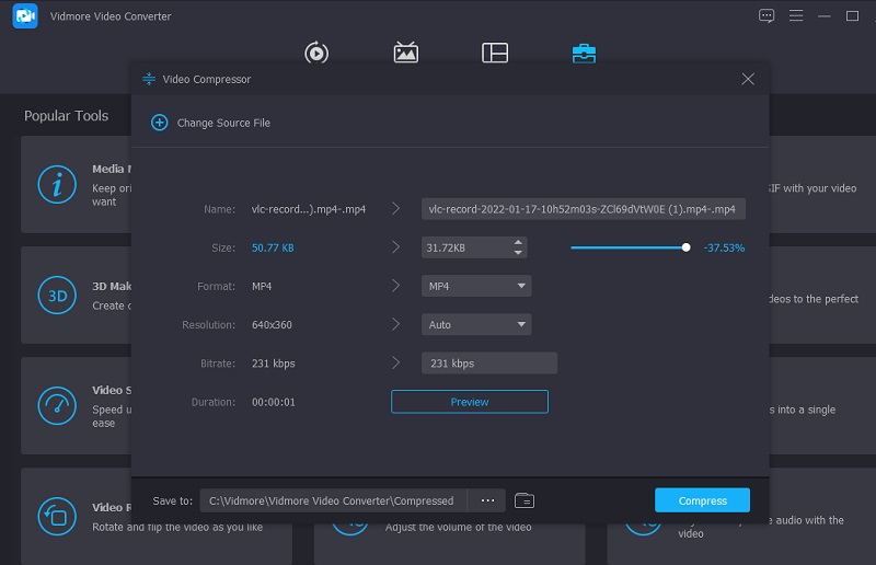 Move Slider for Vidmore