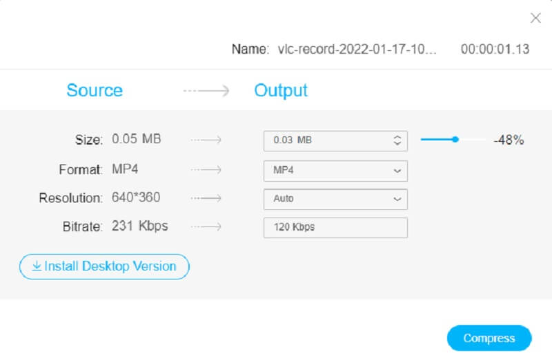 Pindahkan Kompresor VM Slider