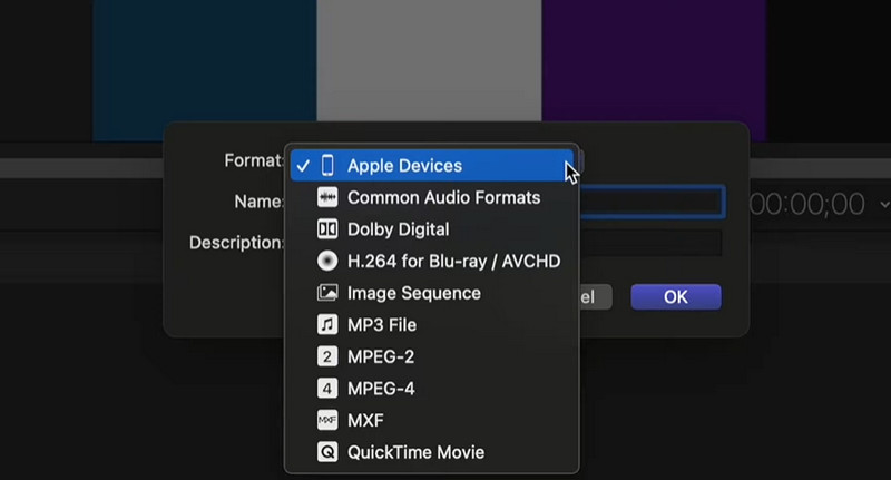 Naming of Export Setting