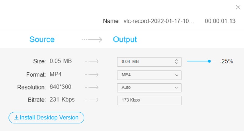 Output VM Compressor