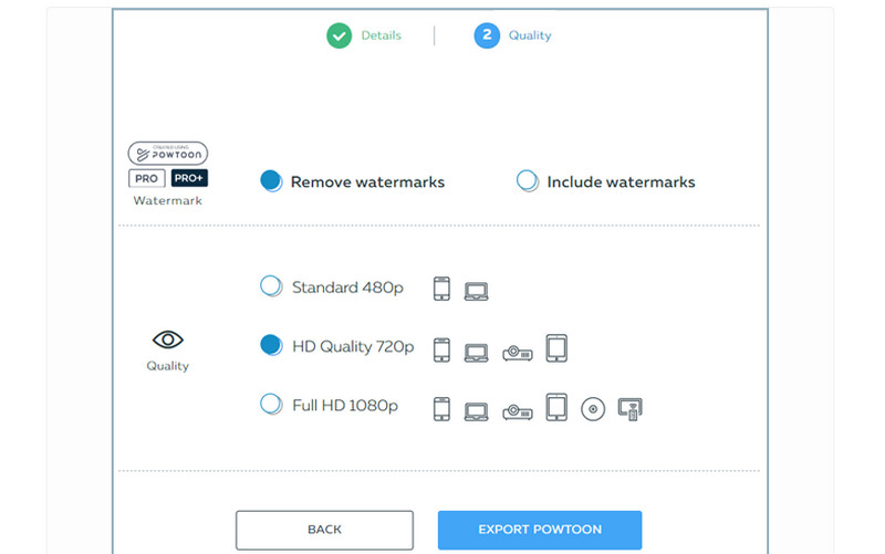 Export Powtoon Video