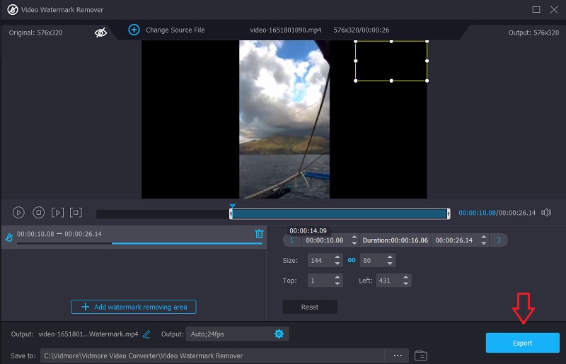 Export video pentru Vidmore