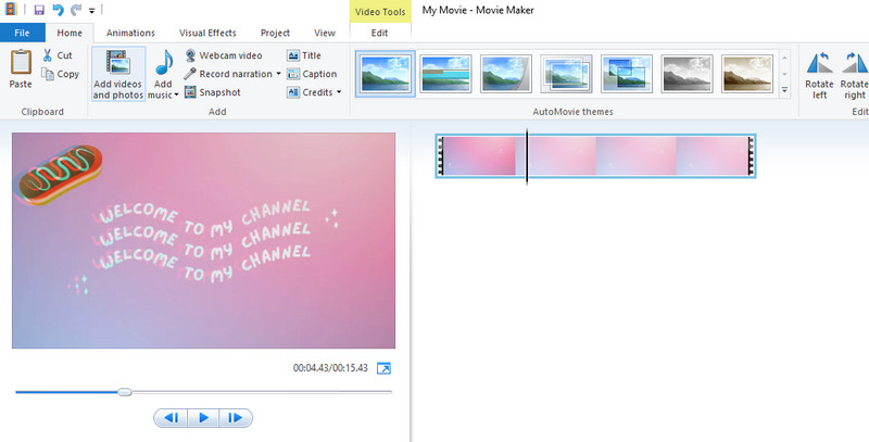 Hướng dẫn về cách xóa biểu trưng khỏi video bằng Windows Movie Maker