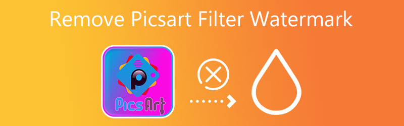 PicsArt फ़िल्टर वॉटरमार्क निकालें