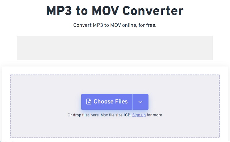 Convertor MP3 în MOV FreeConvert