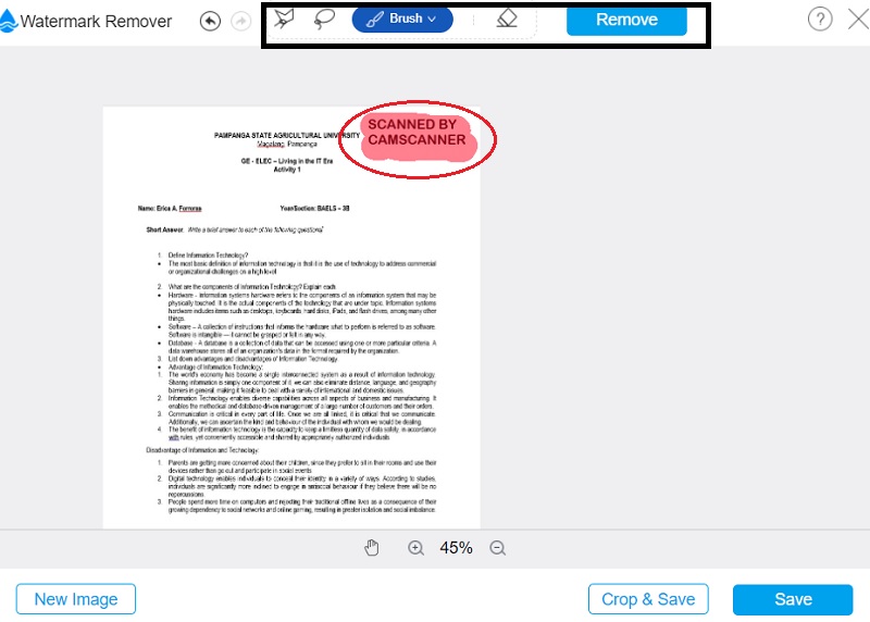 OnlineCamScanner  Escáner de fotos de documentos en línea, convertir a  pdf, editar, rotar, voltear, recortar, eliminar fondo