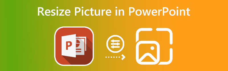 PowerPoint में चित्र का आकार बदलें