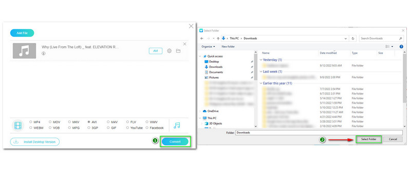 Konversi WAV ke AVI Vidmore Konversi File Explorer