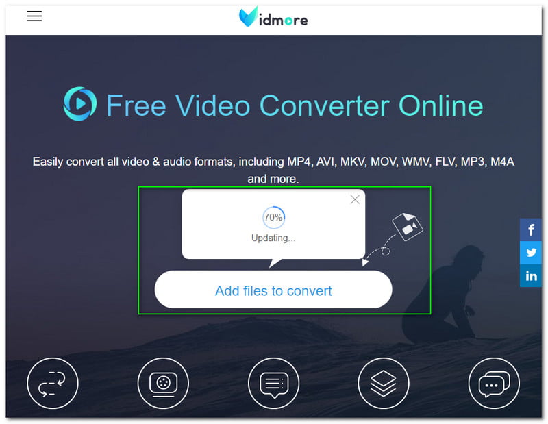 Convert WAV to AVI Vidmore Updating