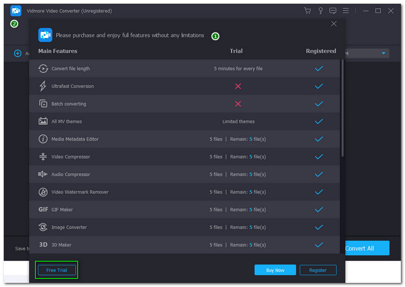 Convert WAV to AVI Vidmore Video Converter Two Interfaces