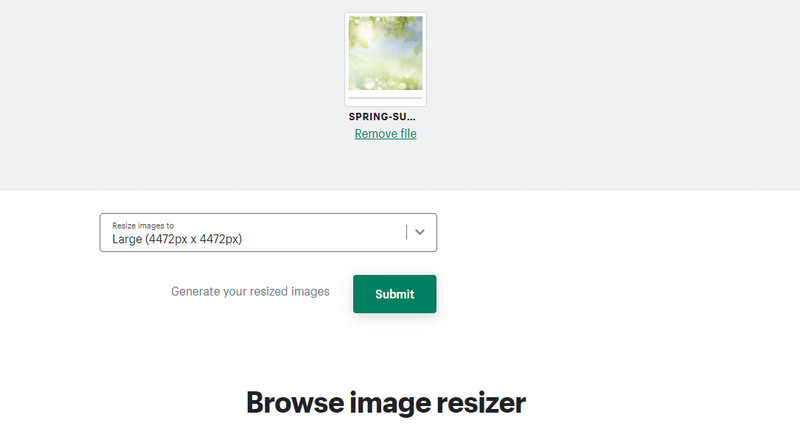 Shopify Foto Resizer